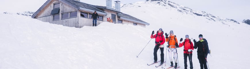 Bilder fra hytte- til hyttetur i Langsua