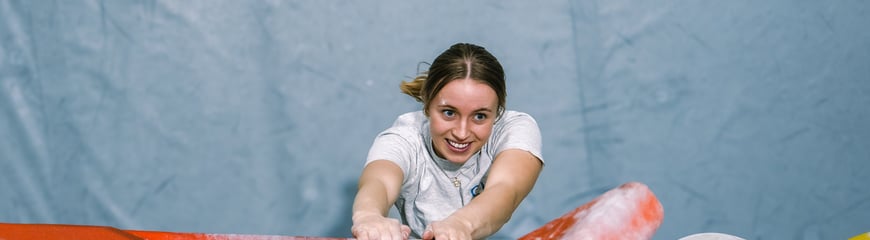 Klatring med DNT Ung Voksen på Klatreverket på Grim