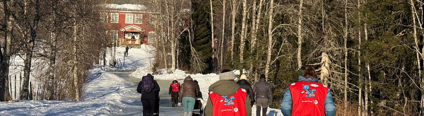 Trilletur med Barnas Turlag til Rønningen gård i Bymarka.