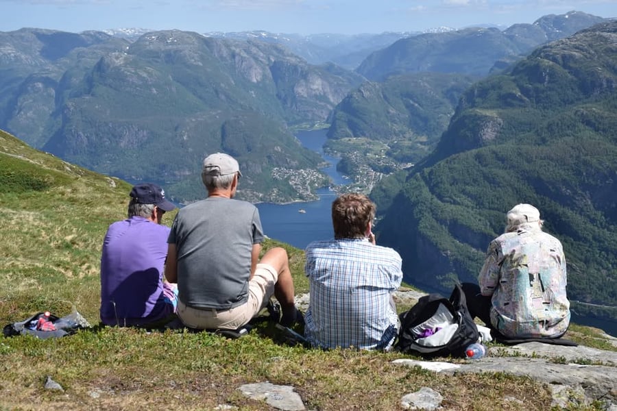 Frå Raudskrebrunevarden mot Stanghelle