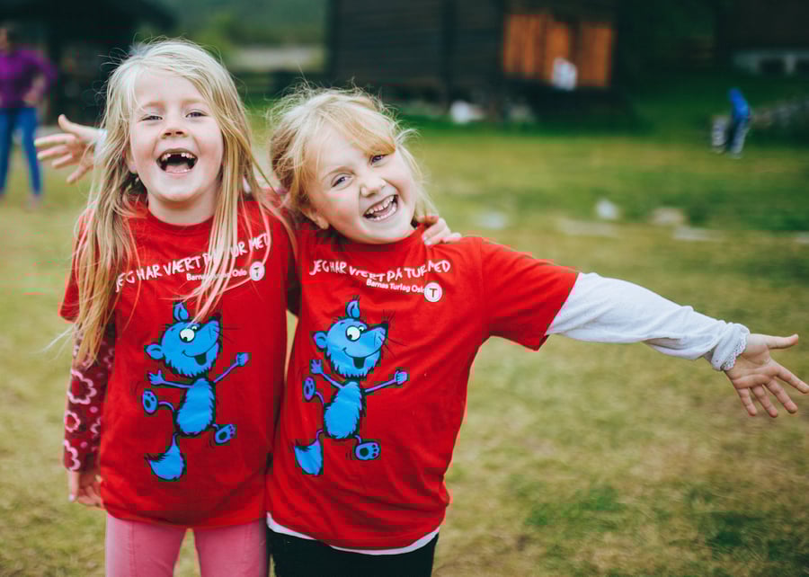 Barnas turlag med familicamp på Sota sæter i Juli 2015. 