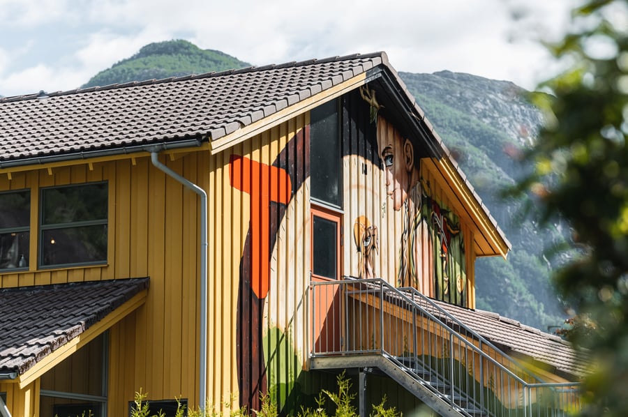 Lysefjorden turisthytte sommeren 2022.