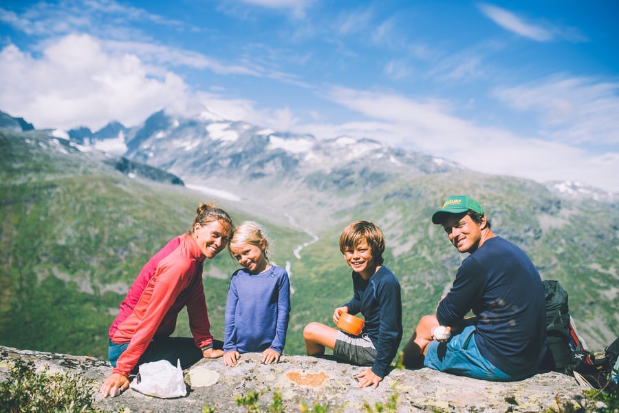 Andre uken av minutt for minutt gikk fem dager gjennom Jotunheimen. Bildet er fra turen fra Skogadalsbøen og ned mot Fleskedalen.