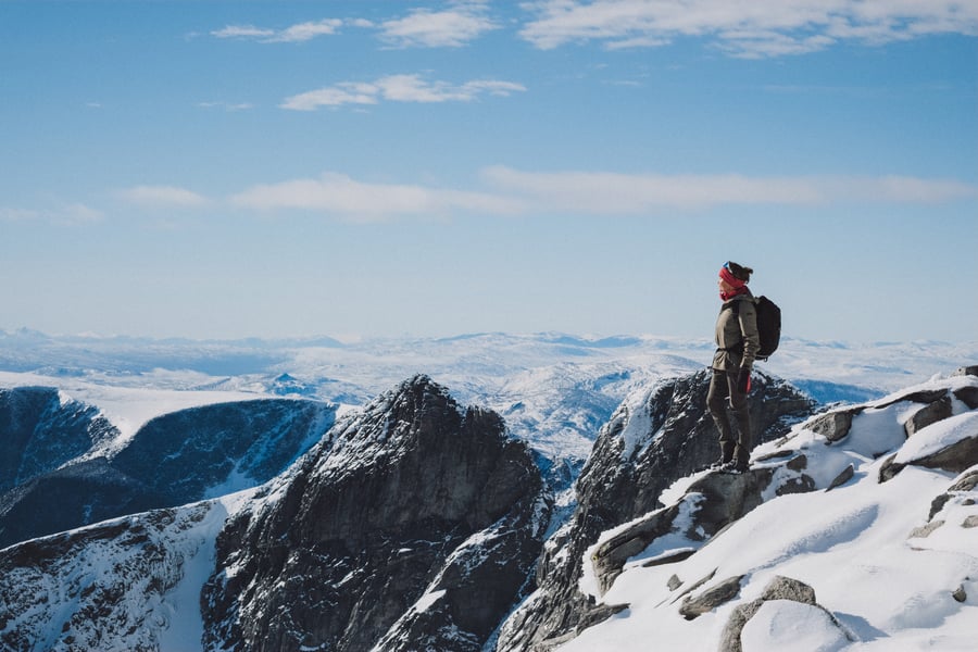 Tur til snøhetta fra Snøheim, høst 2025