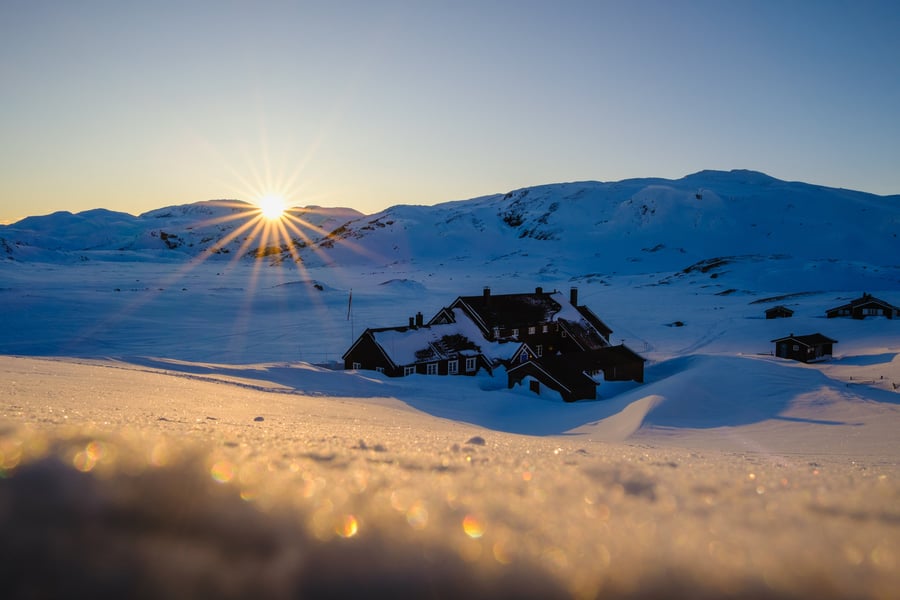 Geiterygghytta, vinter 2025.