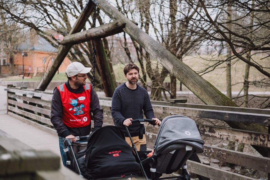 Trilletur med Barnas turlag Oslo - langs Akerselva.