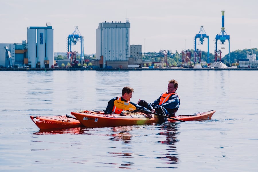 Padling rundt Oslofjorden, fra Sørenga
