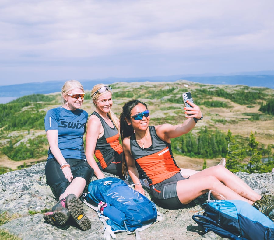 Topp 7 i Bymarka utenfor Trondheim. 