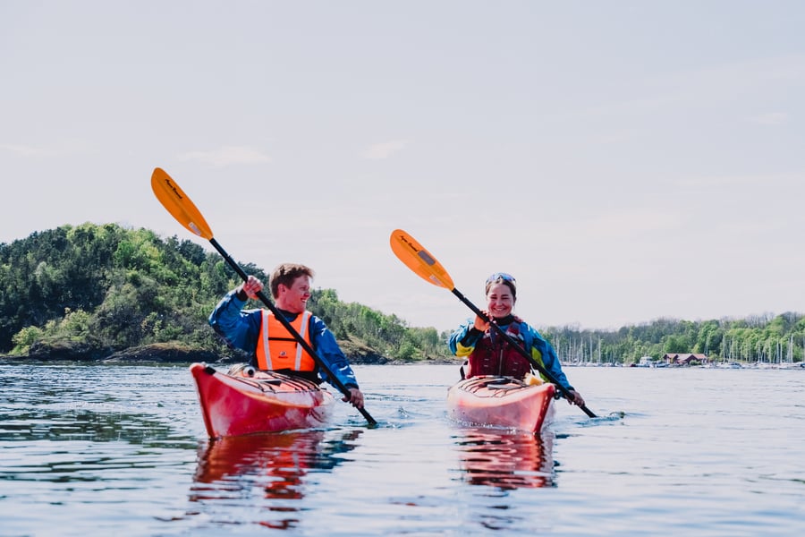 Padling rundt Oslofjorden, fra Sørenga