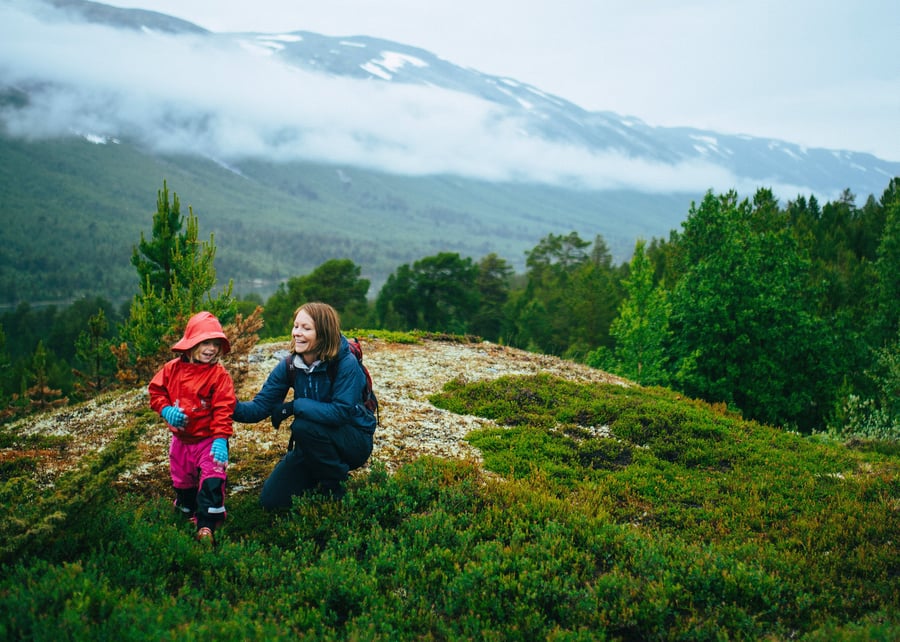 Barnas turlag med familicamp på Sota sæter i Juli 2015. 