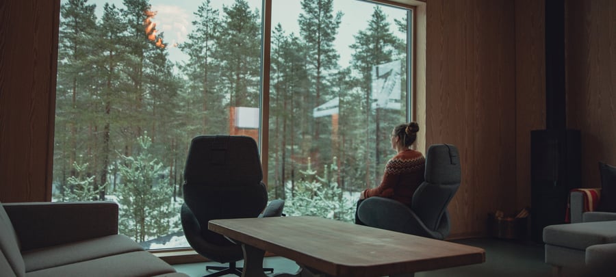 kobberhaughytta pyntes til jul