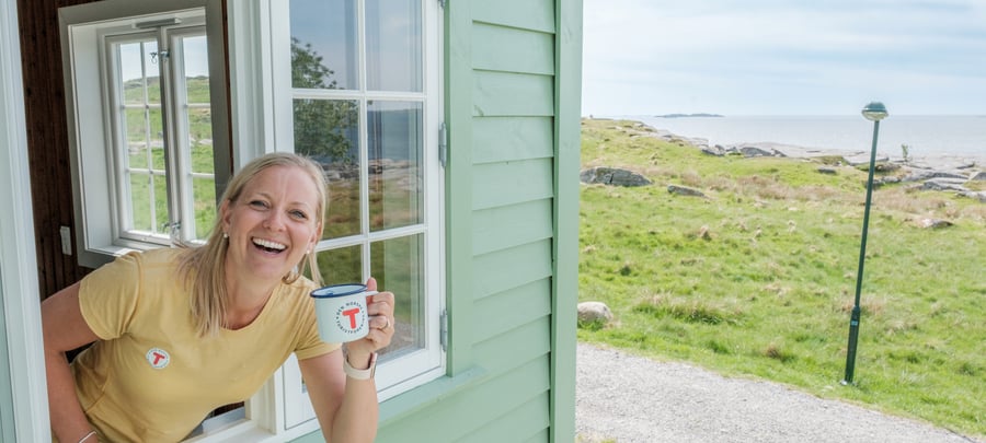 Fjøløy fort, ny turisthytte i Stavanger kommune. Agnethe Larsen.
