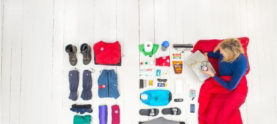 Utstyr til fjellturen