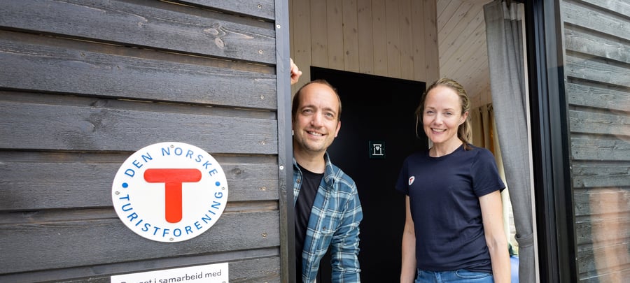 Hytta på hjul i Stavanger under landsmøtet 13. juni 2025.