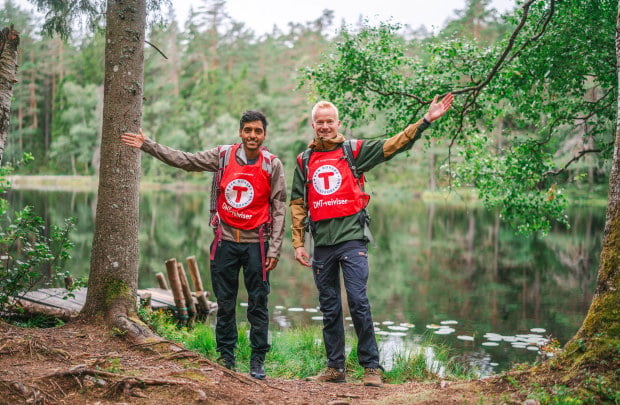 På tur i Østmarka med DNT Etter jobb til Djevelens prekestol.