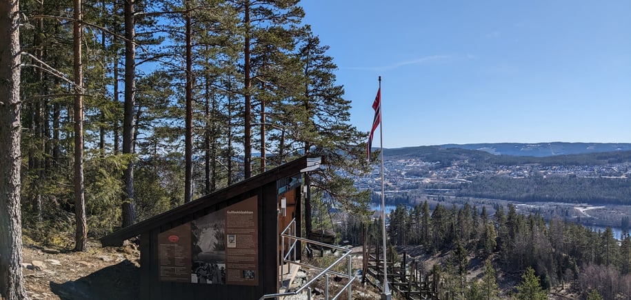Gapahuk med fin utsikt