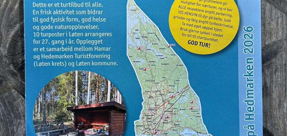 10 turposter i Løten