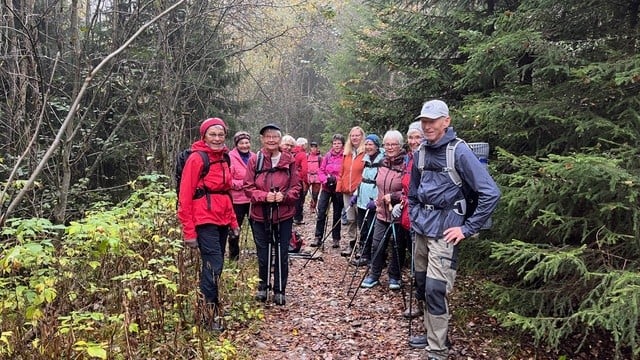 En blid gjeng på tur