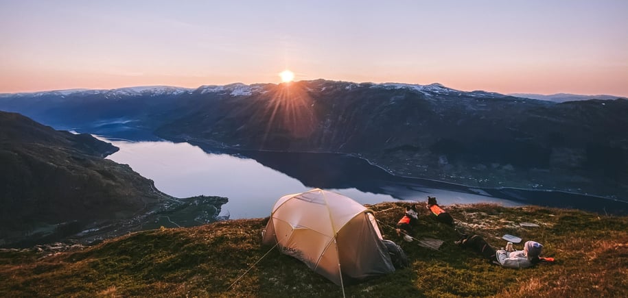 Siste solglimt på Dronningstien