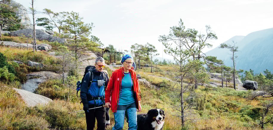 Klart det går på tur til Bakken gard, september 2020.