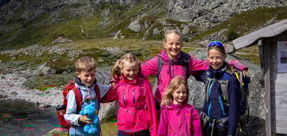 Tur til Stranddalen turisthytte sommeren 2024.