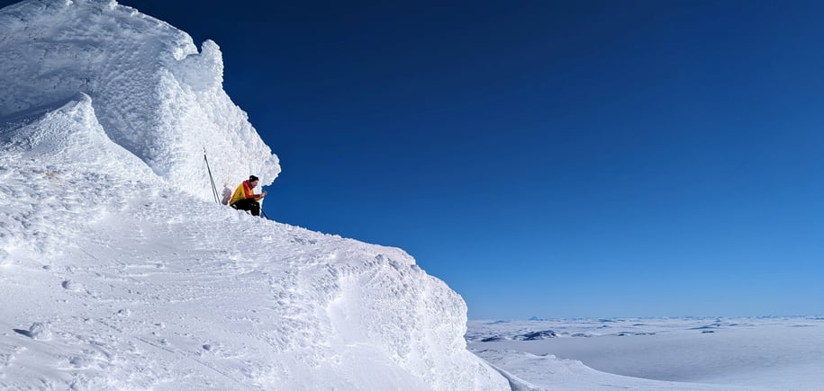 Jøkulhytta på toppen av Hardangerjøkulen.