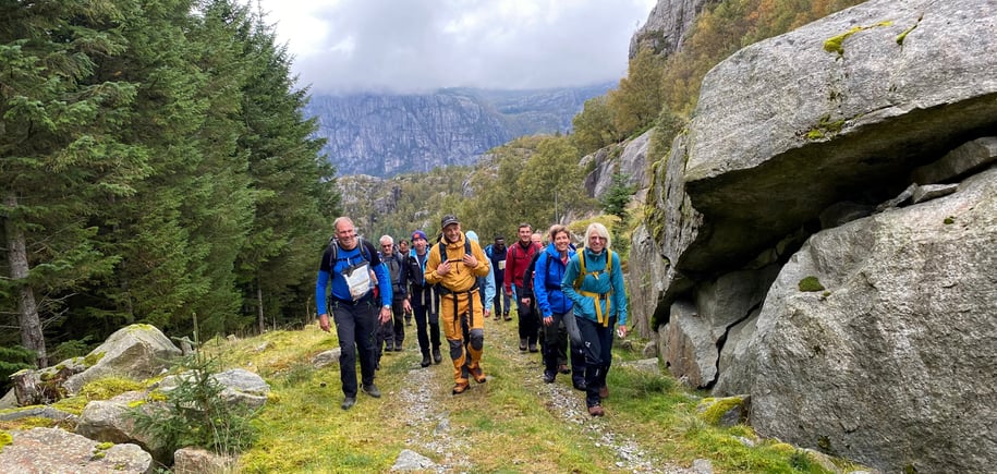 Søndagsturkomiteen på tur.