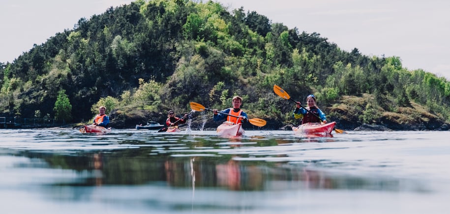 Padling rundt Oslofjorden, fra Sørenga