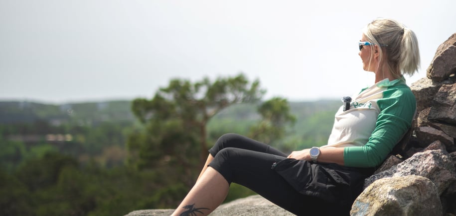 Frivillig fotograf Kristina Sjøberg på topptur i Ravnedalen