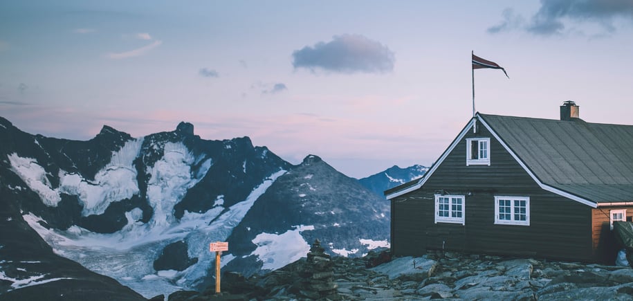 Andre uken av minutt for minutt gikk fem dager gjennom Jotunheimen. Bildet er fra andre etappe fra Sognefjellshytta til Fannaråkhytta.