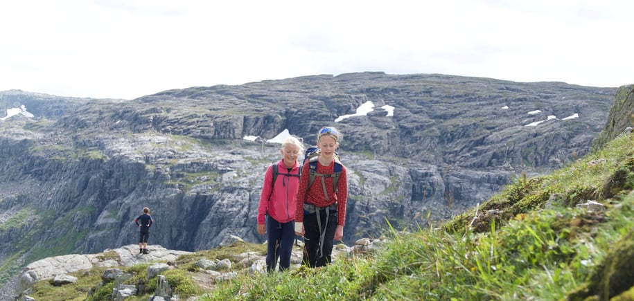 Turen inn til Stranddalen turisthytte.