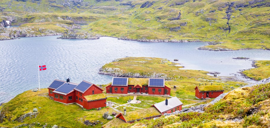 Tur til Stranddalen turisthytte sommeren 2024.