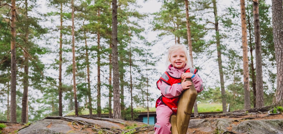 Morosløyd på Liastua, med Barnas turlag