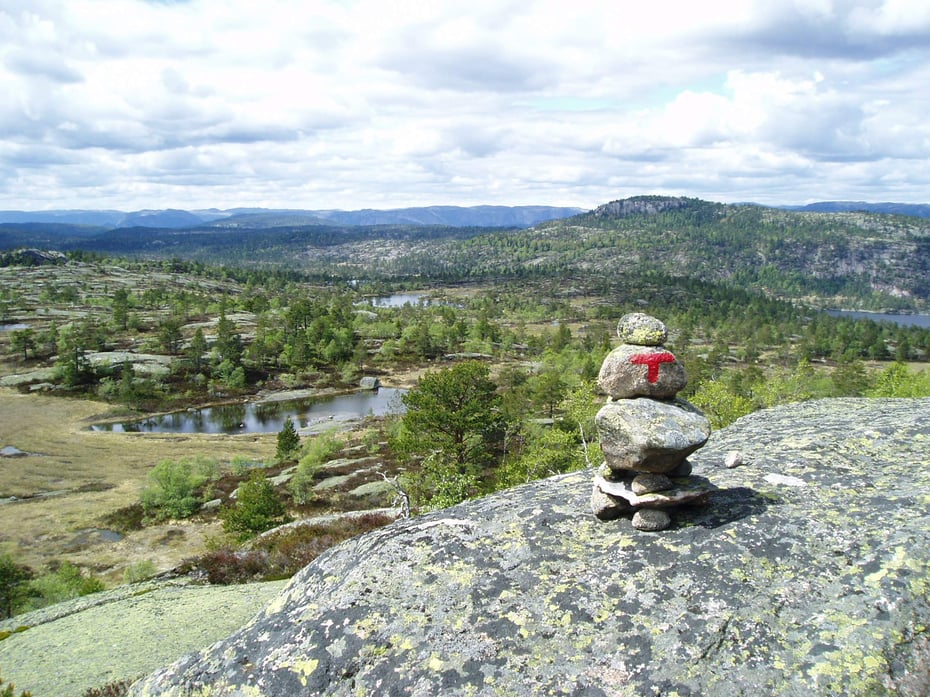 Heimdalsheia sett frå Mjeltenatten.
