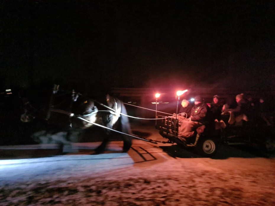 På tur med hest og vogn er alltid populært