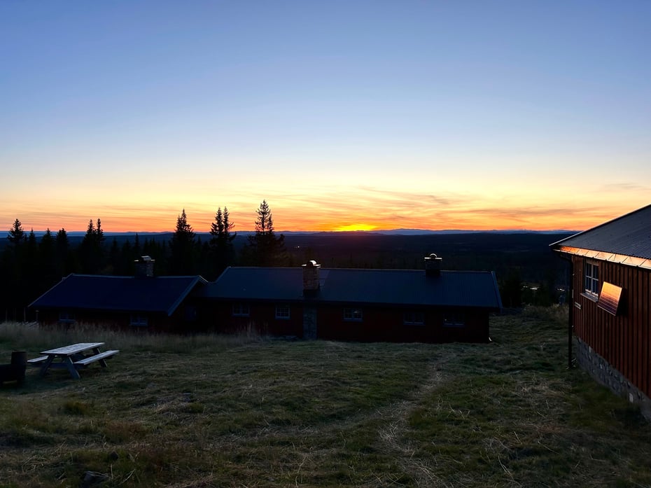 Målia i solnedgang