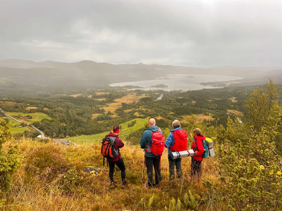 Fra Grønolhovda mot Øyangen foto Kari Skjærvik