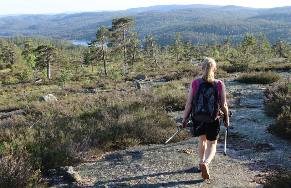Drivheiløypa ved Kleivvann i Gjerstad.