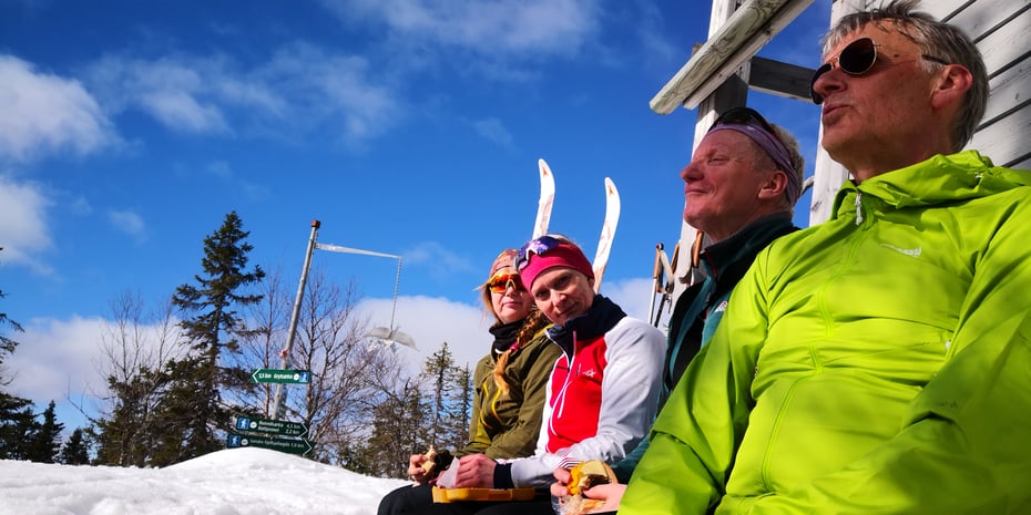 Sola varmet godt i søveggen