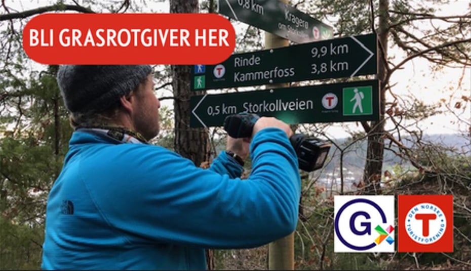 VELG KRAGERØ TURLAG SOM GRASROTMOTTAKER