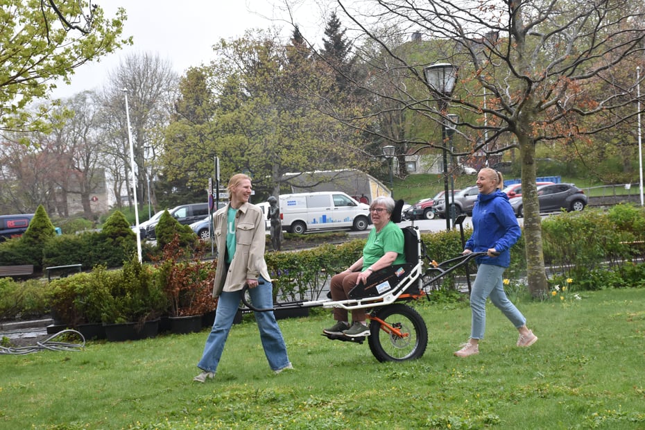 Turvognen testes ut i parken