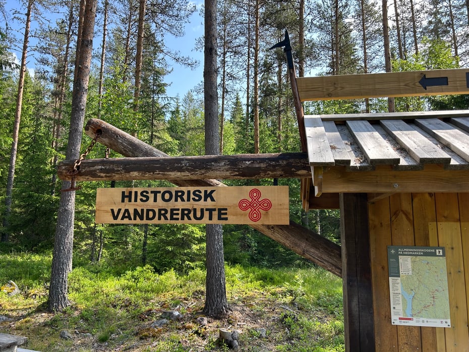 Skilt Historisk vandrerute