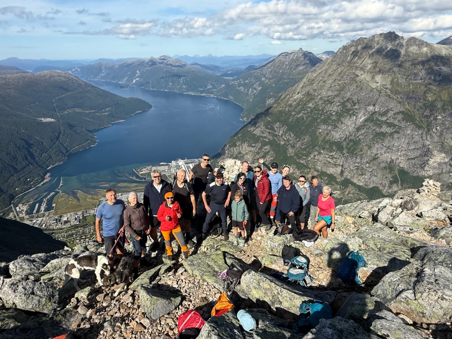 Alle på toppen - 1389m