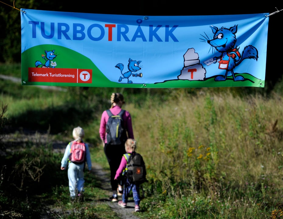 Barnehagebarn på tur