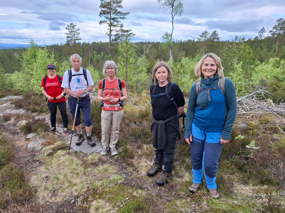På vei opp til Klomshue