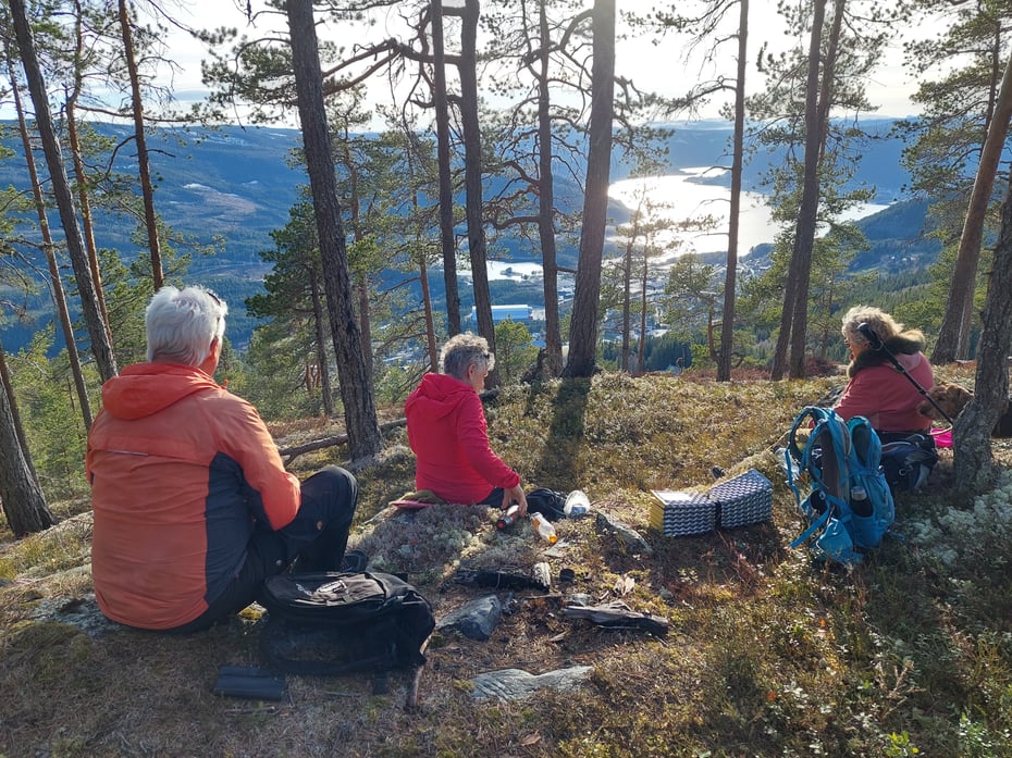 Utsikt fra Kvitmøsaknatten