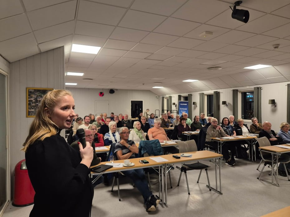 Daglig leder orienterer på årsmøtet