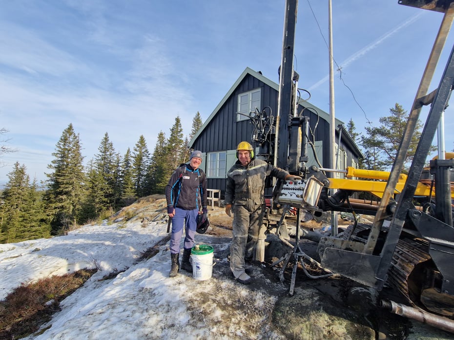 Boring etter vann på Ringkolltoppen