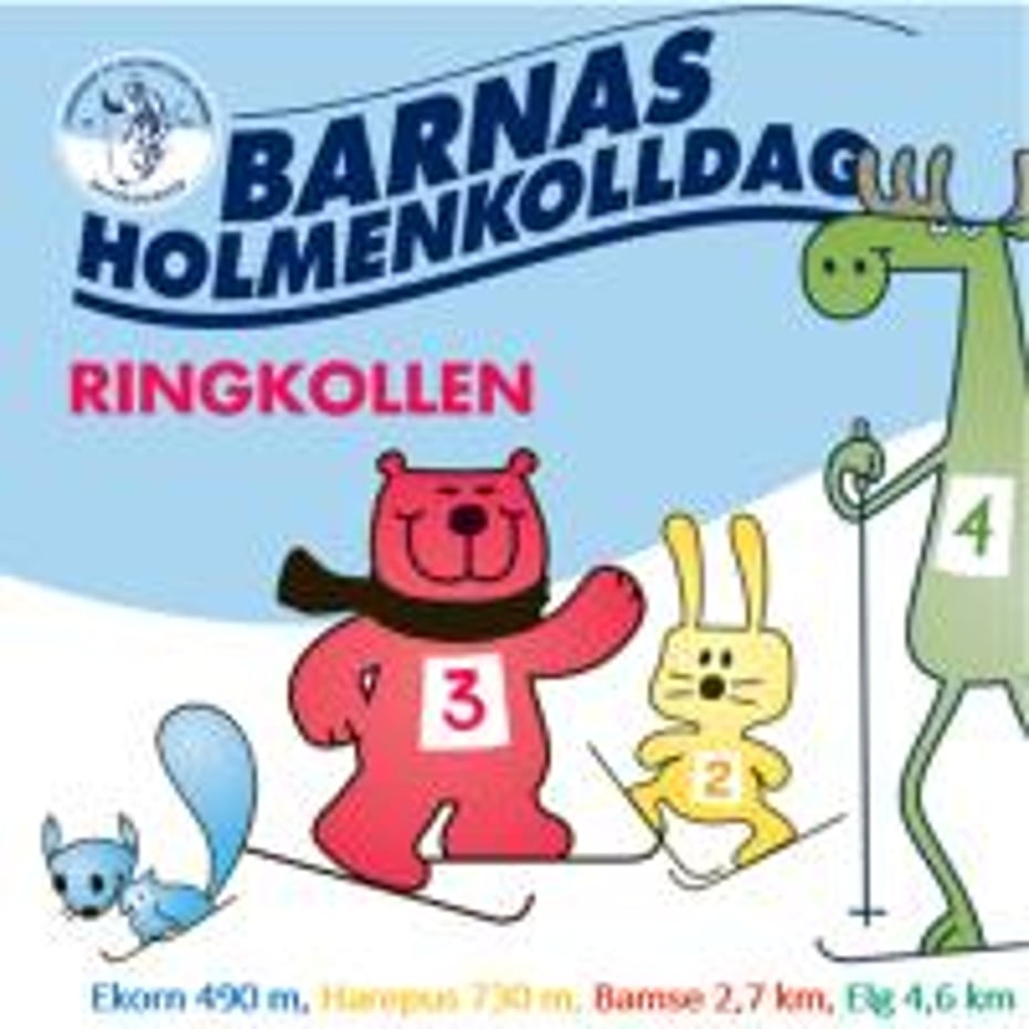 Barnas Turlag deler ut saft i elg-løypa