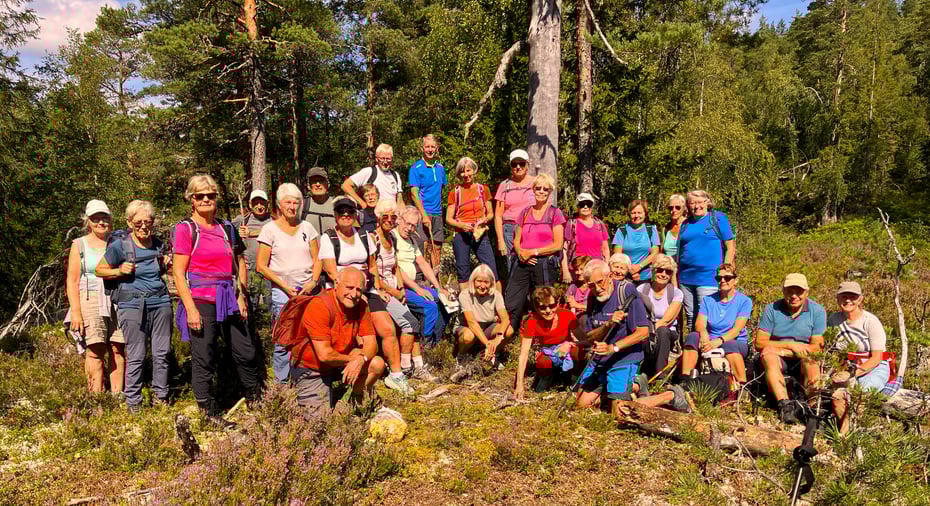 Alle  samlet  med  Per  Henrik og  Gunnar i bakre rekke